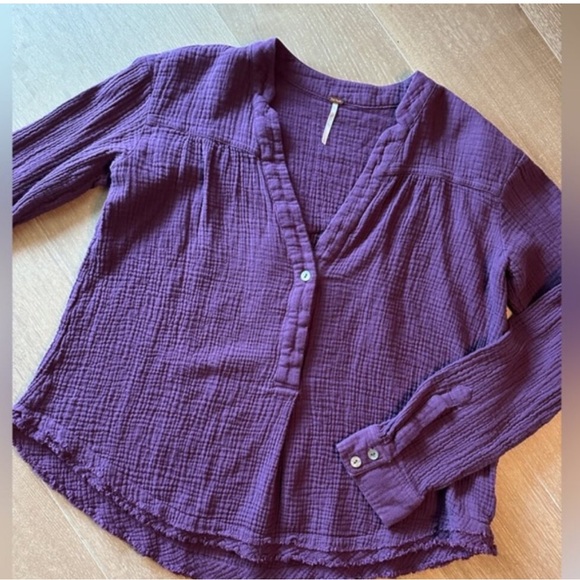 Free people cotton / gauze top size S - Picture 1 of 4